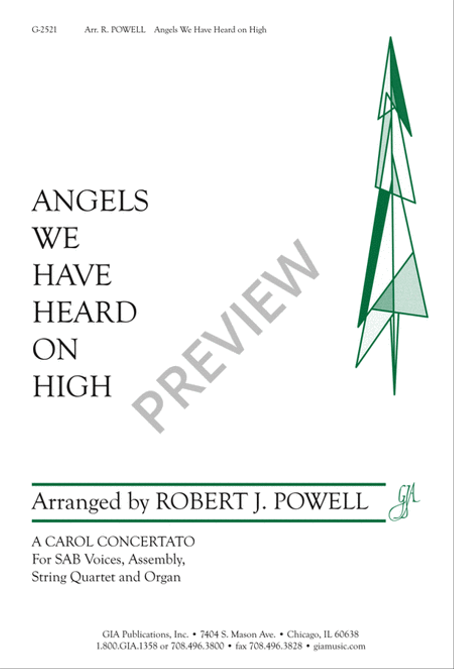 Angels We Have Heard On High 3-Part scores gallery preview page 2
