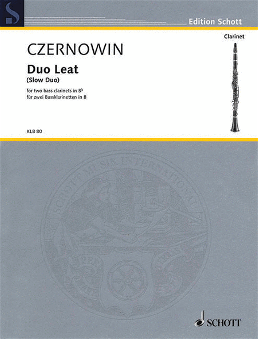 Duo Leat (Slow Duo) Clarinet Duet scores gallery preview page 1