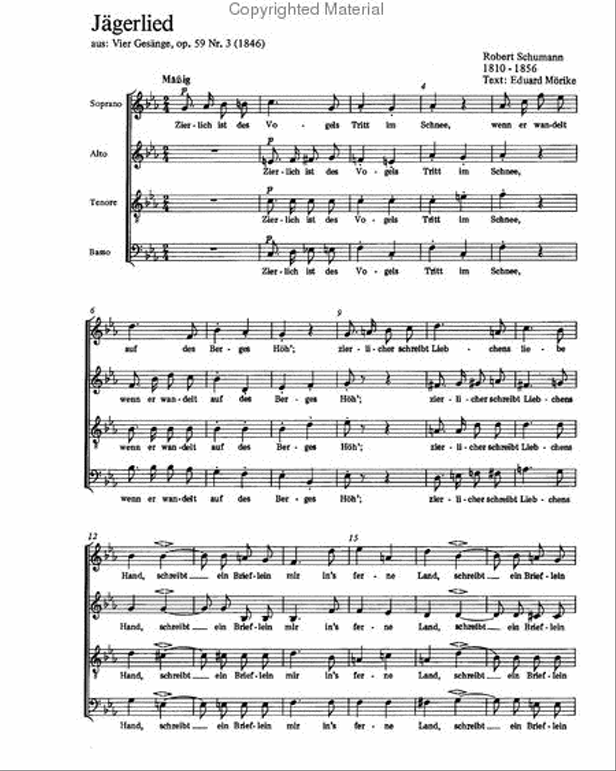 Am Bodensee; Jagerlied Choir scores gallery preview page 3