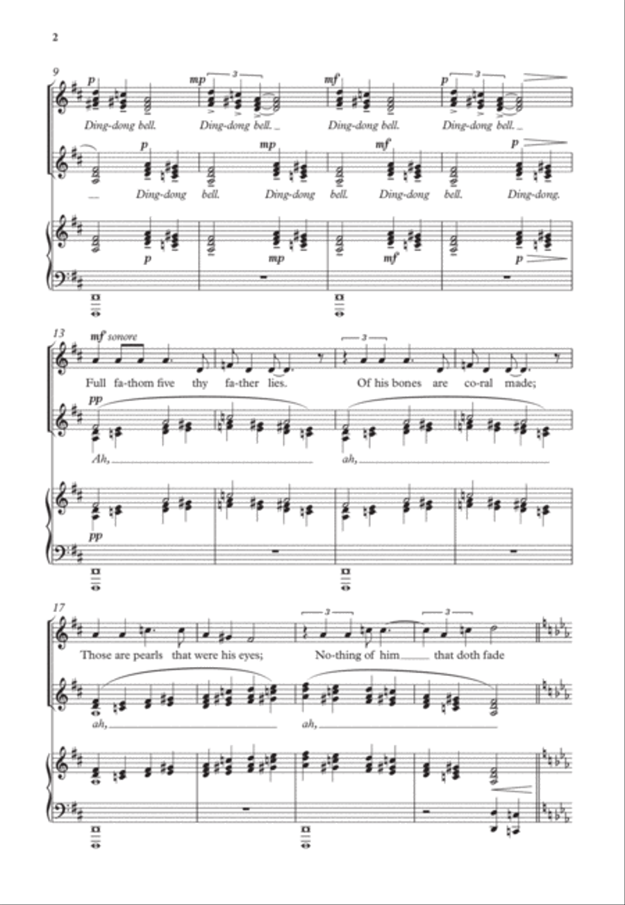 Full fathom five Full fathom five SSA scores gallery preview page 2