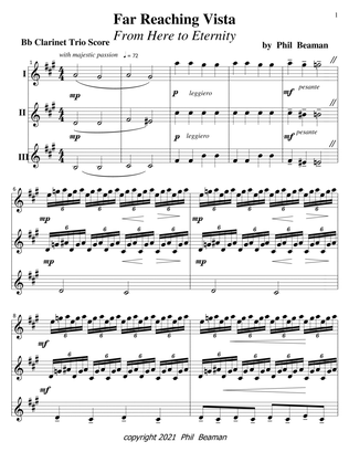 Far Reaching Vista (From Here to Eternity) - Clarinet Trio