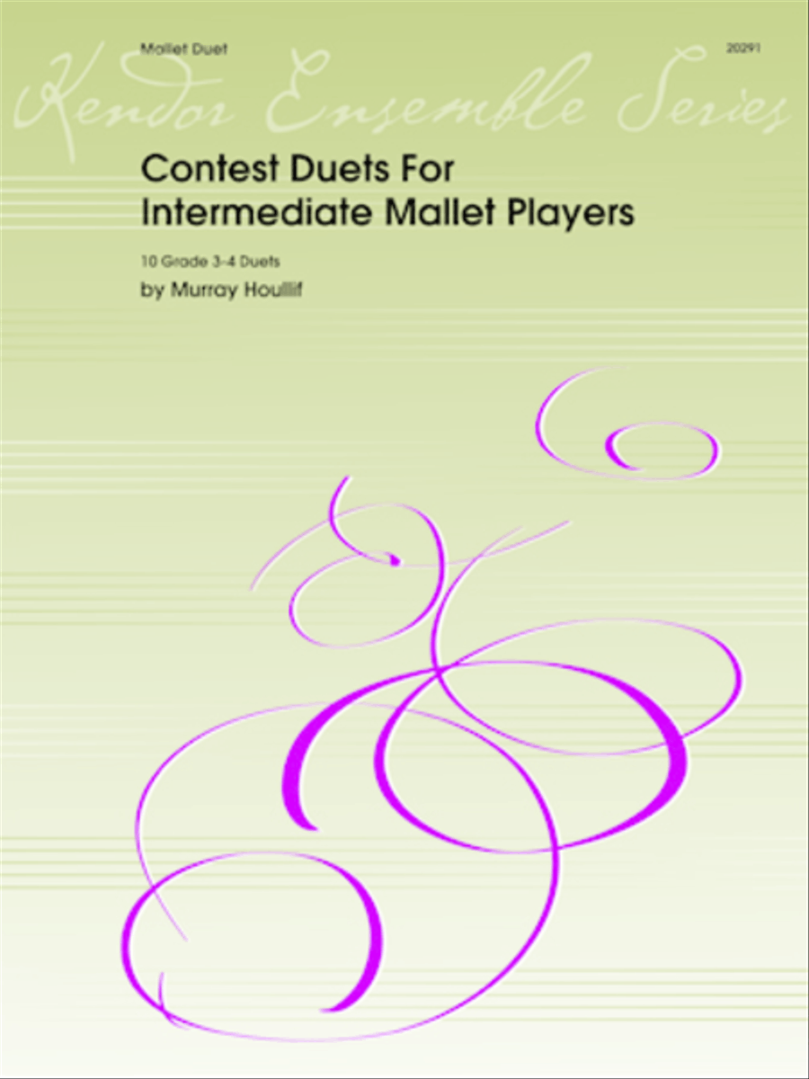 Contest Duets For Intermediate Mallet Players Percussion scores gallery preview page 1