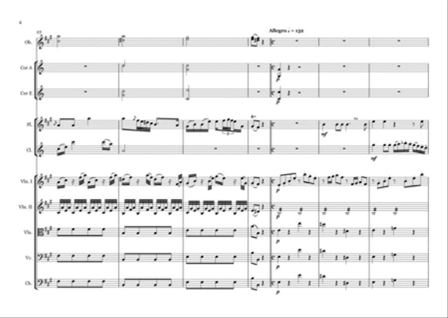 Mitridate, rè di Ponto, K. 87 - Se viver non degg'io (Arr. James Strauss) Chamber Music scores gallery preview page 6