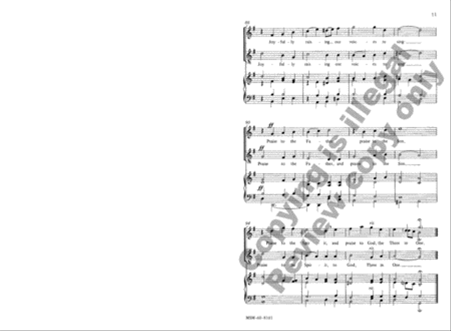 Oh, What Their Joy 4-Part scores gallery preview page 10