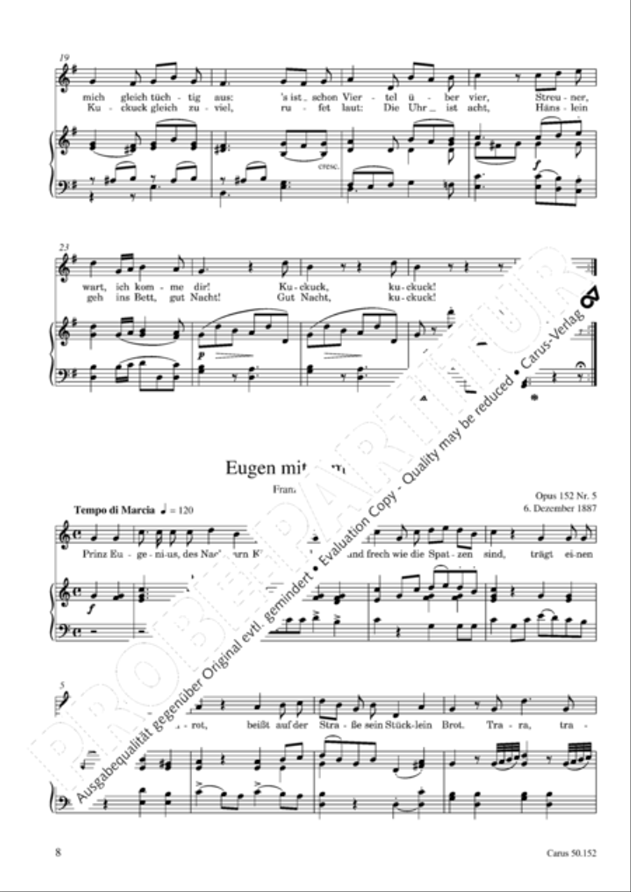 Liederbuch fur Kinder op. 152 Choir scores gallery preview page 9