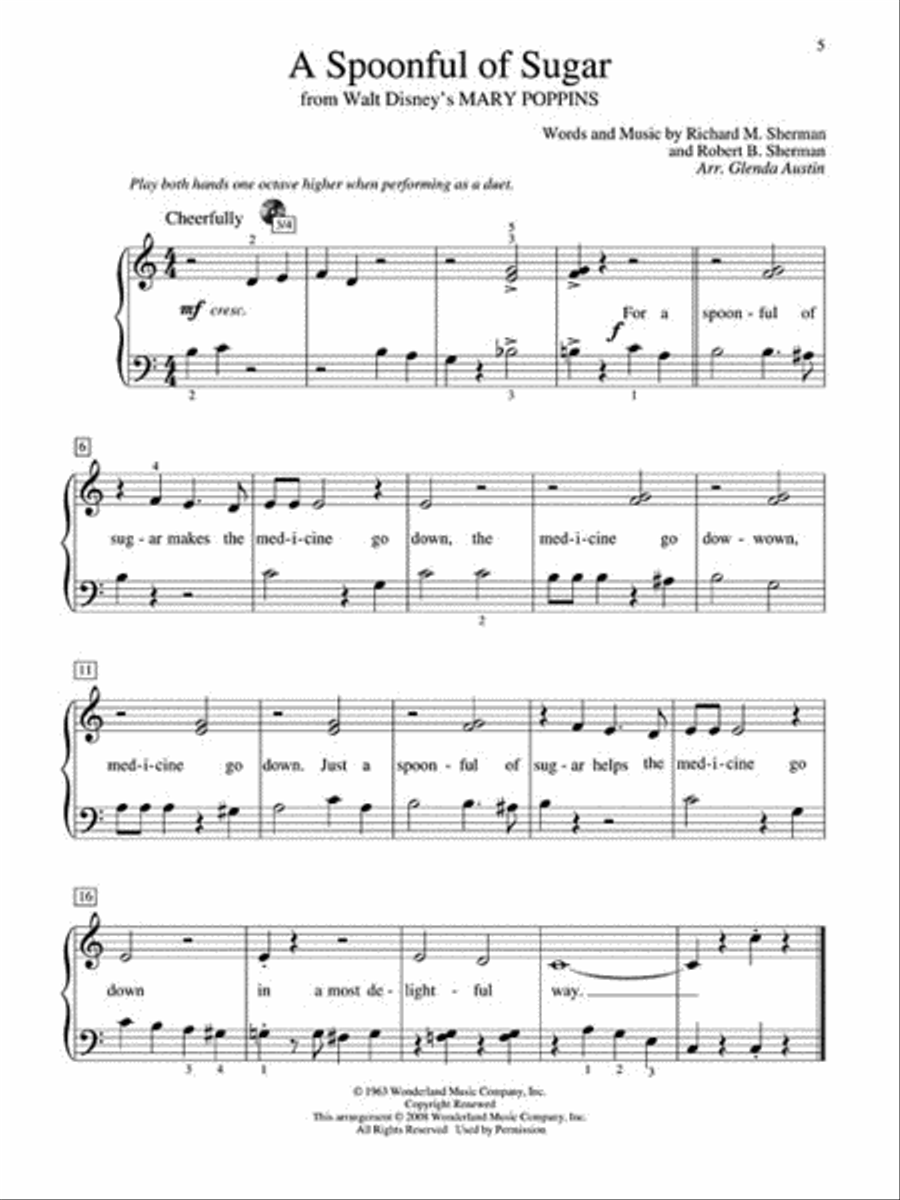 Teaching Little Fingers to Play More Disney Tunes Piano Method scores gallery preview page 4