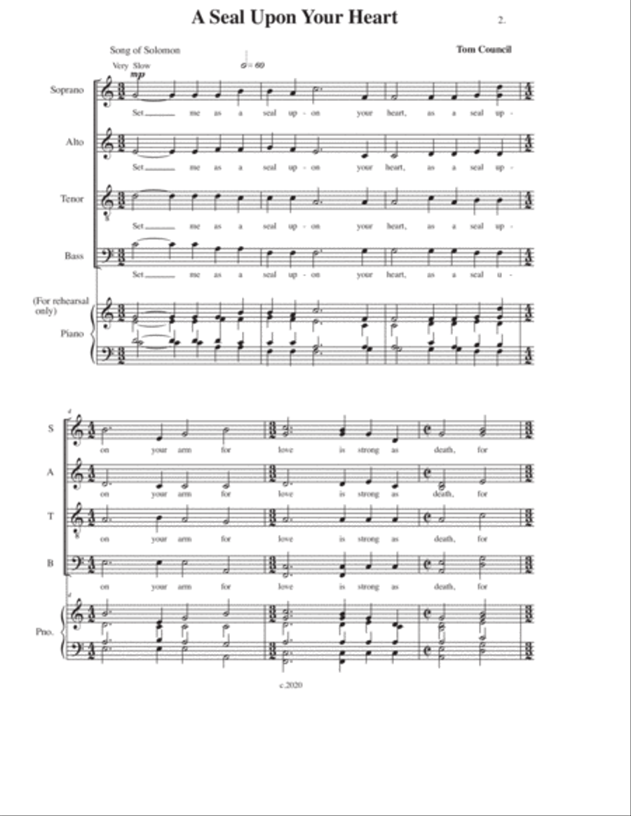 A Seal Upon Your Heart Small Ensemble scores gallery preview page 2