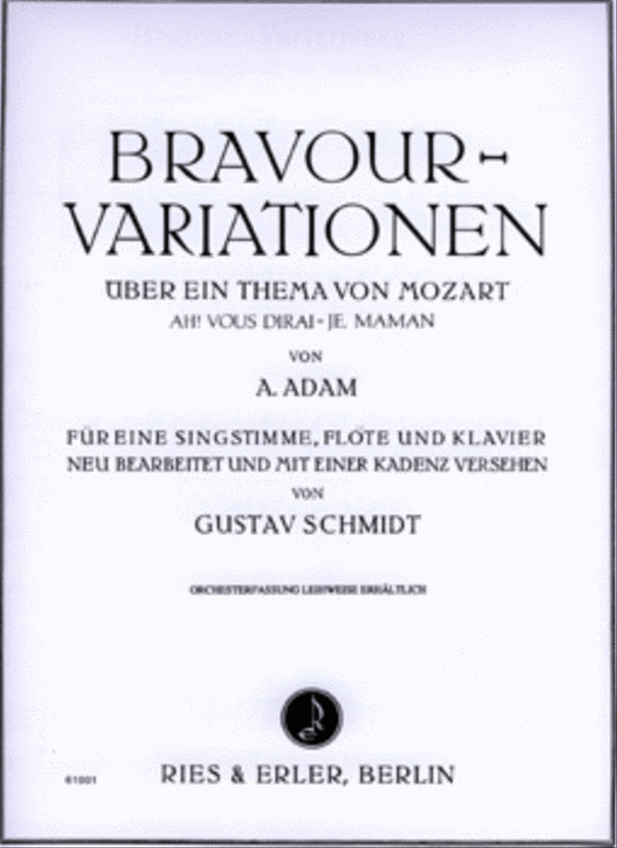 Bravour-Variationen Über Ein Thema Von Mozart Chamber Music scores gallery preview page 1