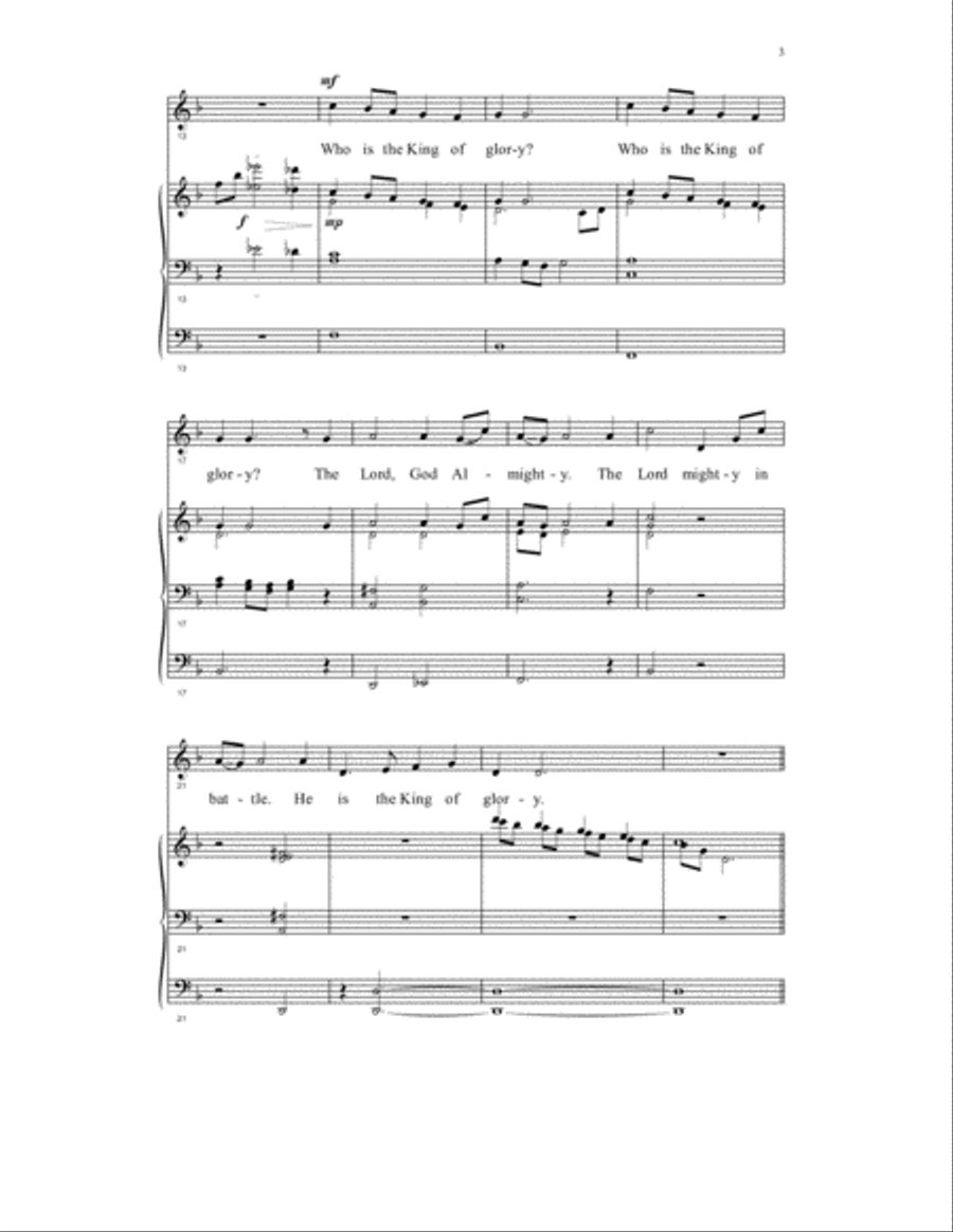 Lift Up Your Heads, O Ye Gates Unison Choir scores gallery preview page 2