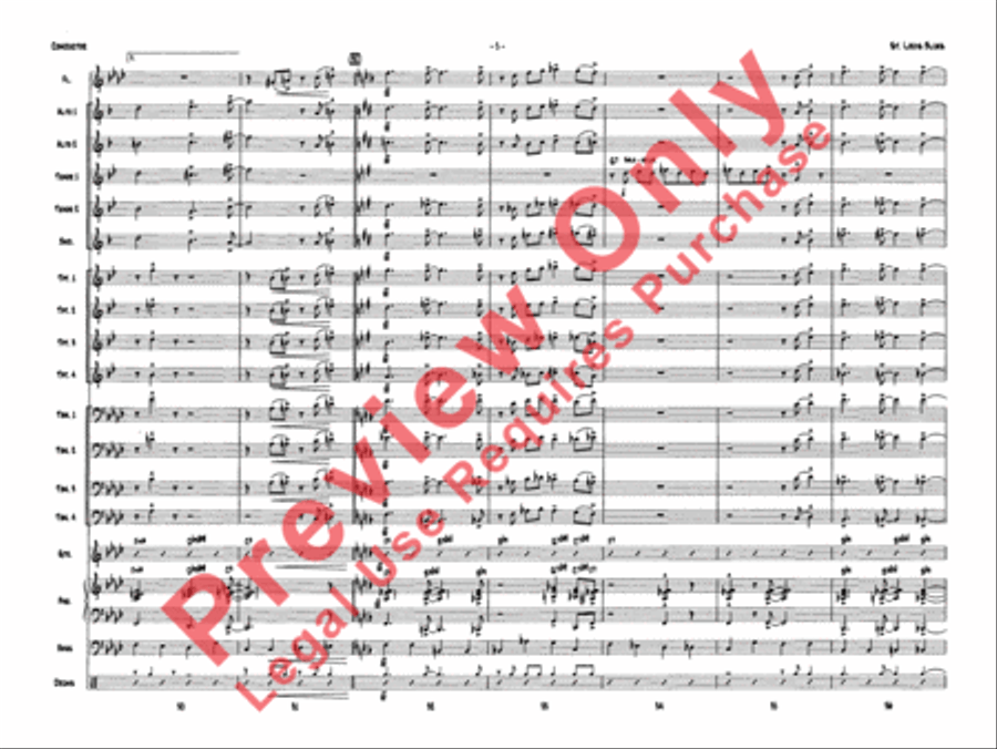St. Louis Blues Jazz Ensemble scores gallery preview page 8