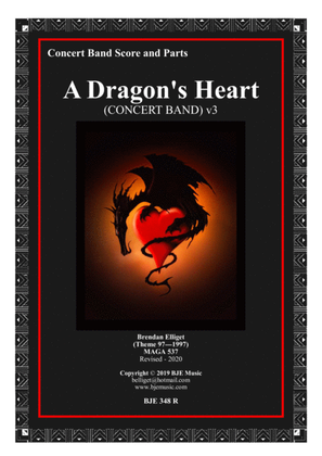 A Dragon's Heart v3 - Concert Band Score and Parts PDF