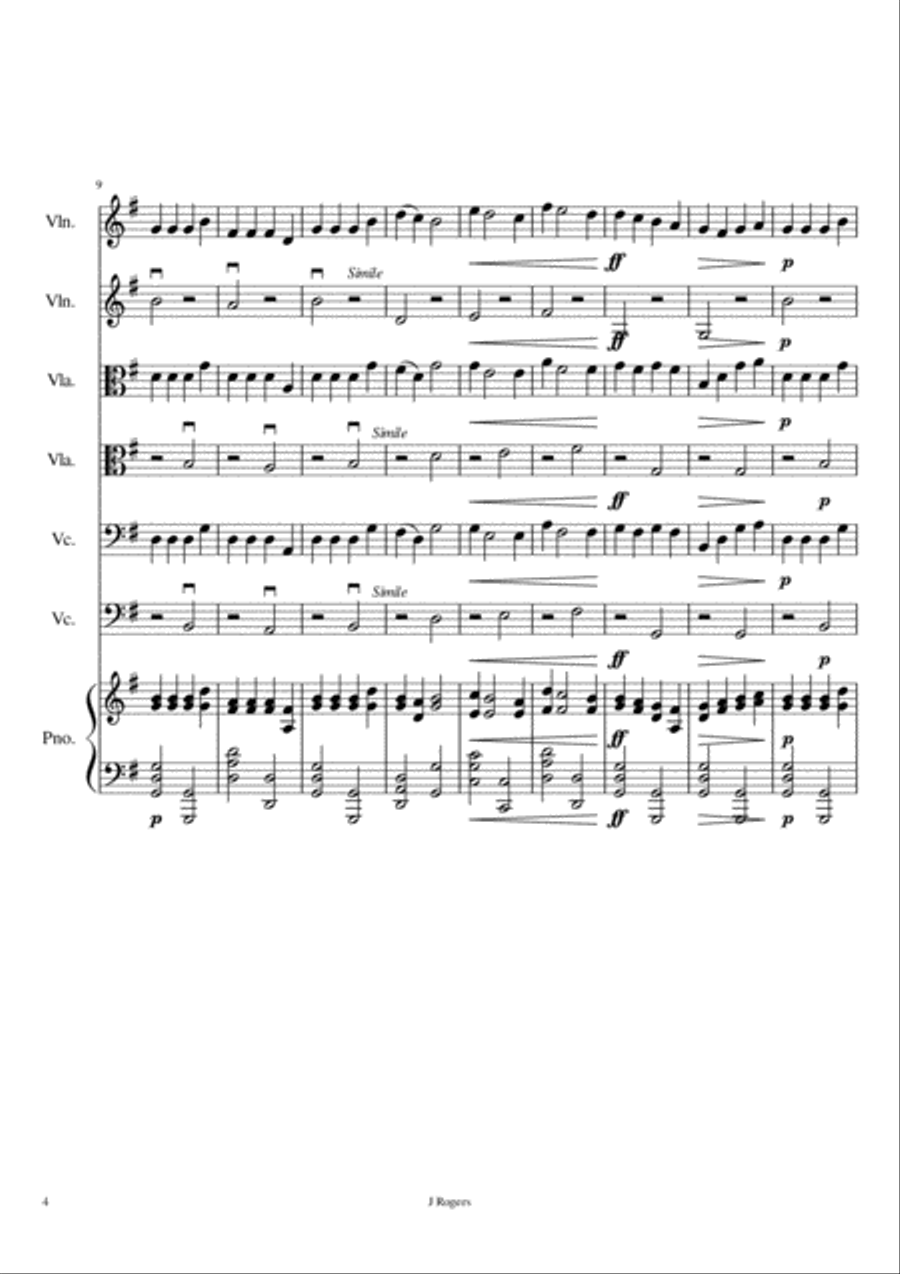 Down Bow Dance Down Bow Dance String Duet scores gallery preview page 4