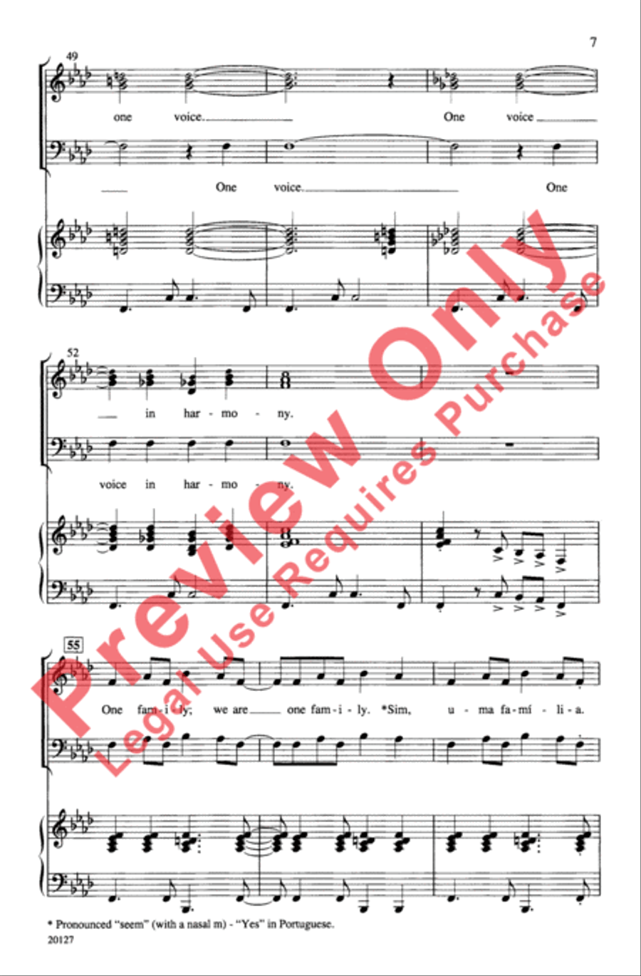 Uma Familia 3-Part scores gallery preview page 7