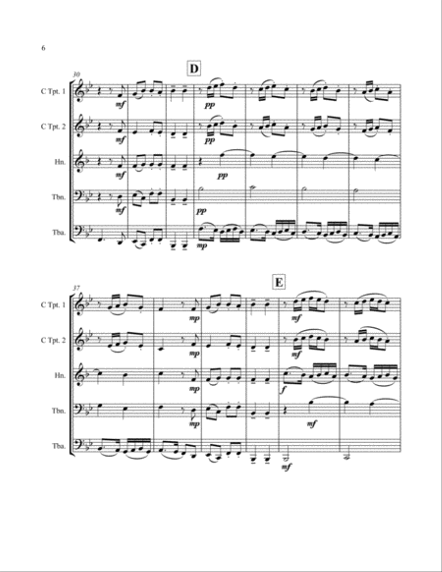 The Big Book of Christmas Carols for Brass Quintet, Vol. III Brass Quintet scores gallery preview page 6
