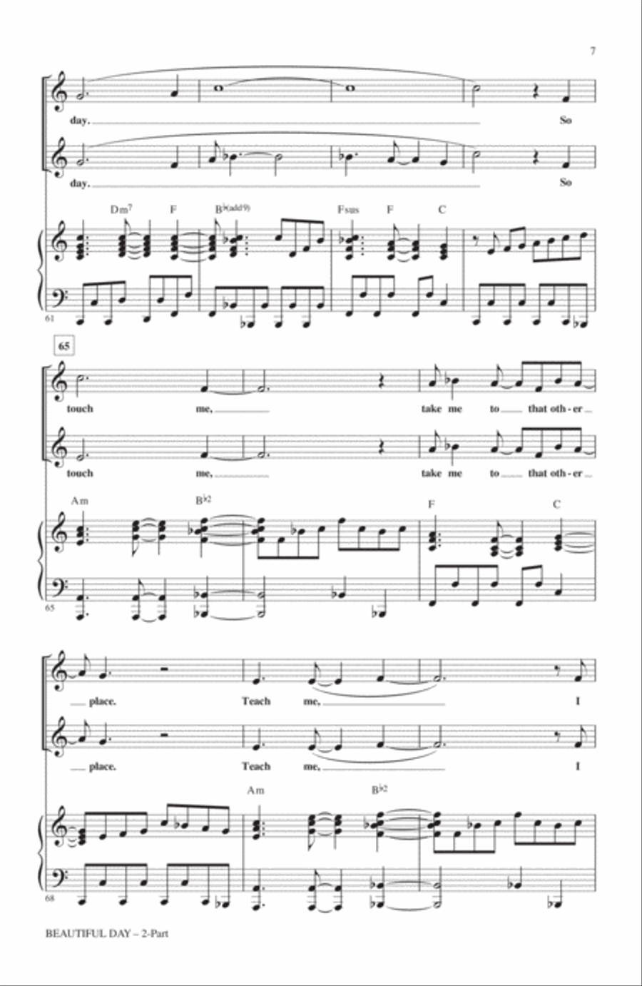 Beautiful Day 2-Part scores gallery preview page 6