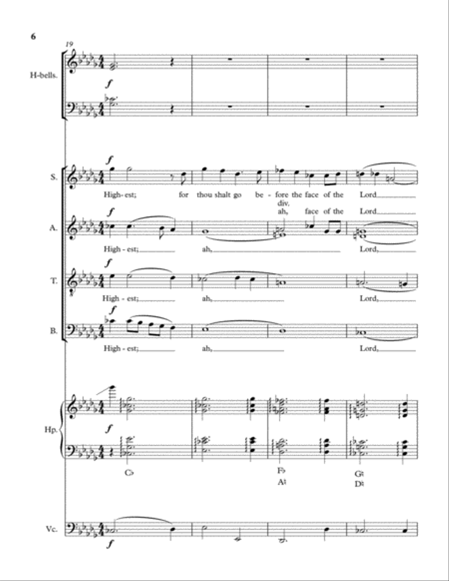 Zechariah's Blessing Zechariah's Blessing 4-Part scores gallery preview page 6