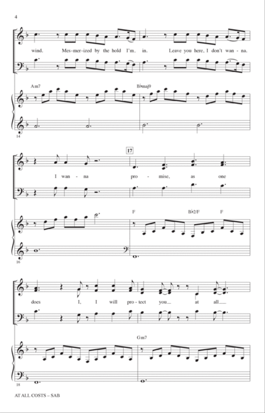 At All Costs (from Wish) (arr. Mac Huff) 3-Part scores gallery preview page 3