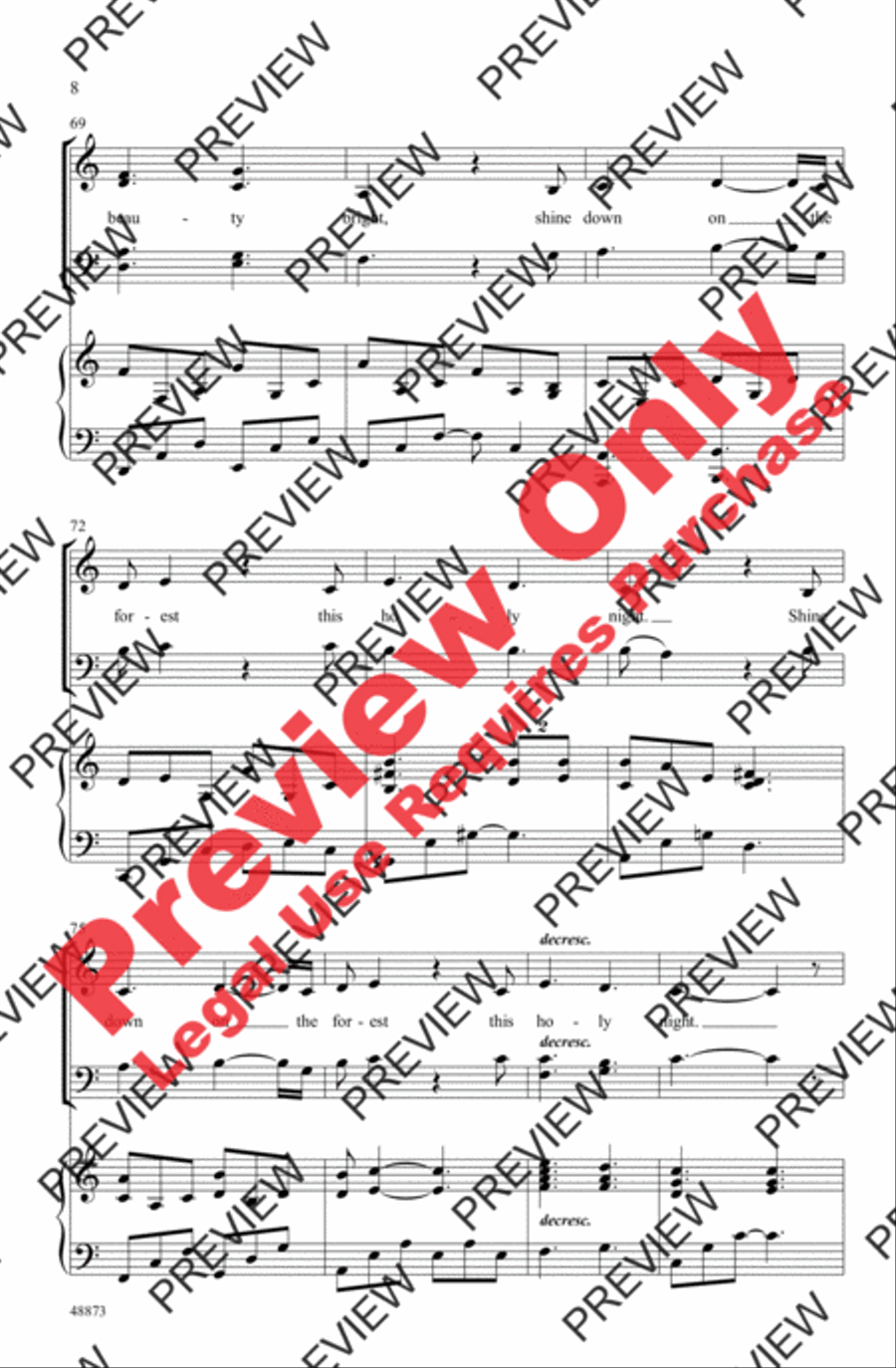 Castleton Carol Castleton Carol 4-Part scores gallery preview page 8