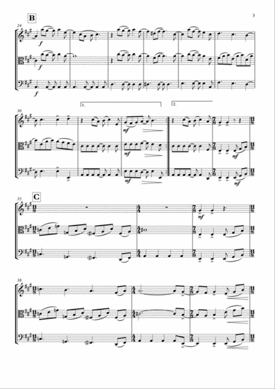 Here Comes The Sun Here Comes The Sun String Trio scores gallery preview page 3