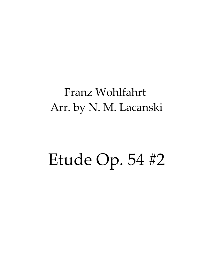 Etude Op. 54 #2 image number null