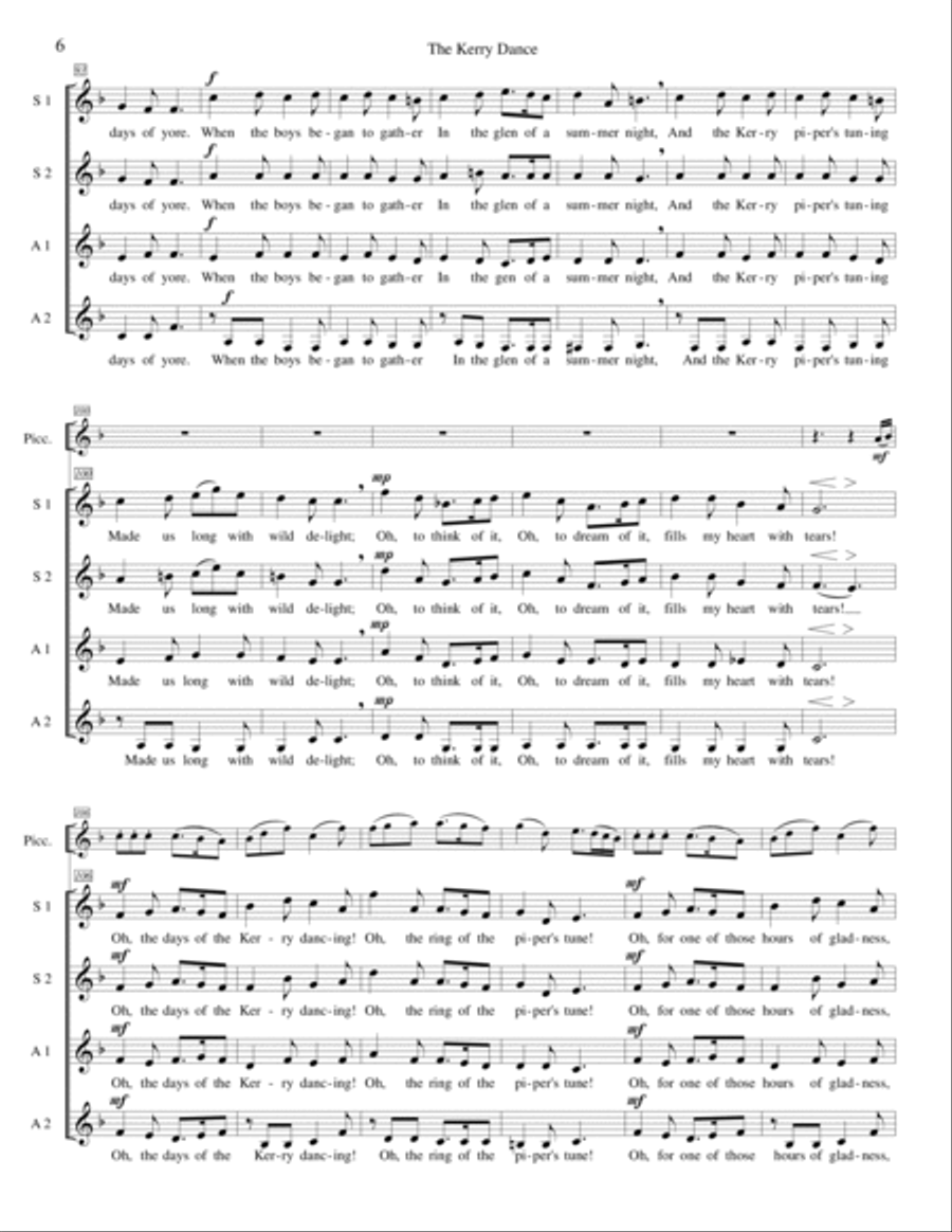 Four Irish Ballads SSAA scores gallery preview page 5