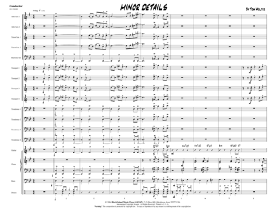 Minor Details Jazz Ensemble scores gallery preview page 2