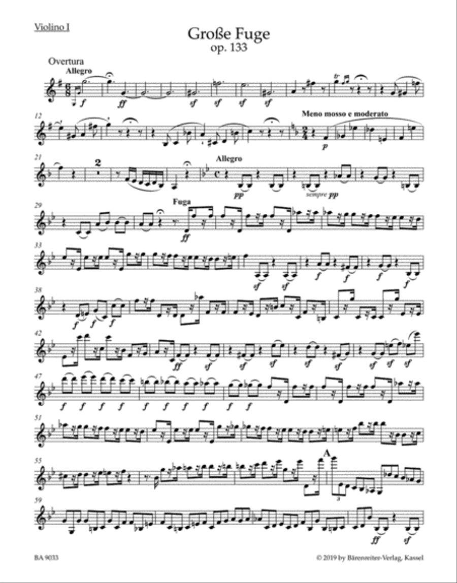 Große Fuge for String Quartet, op. 133 String Quartet scores gallery preview page 2