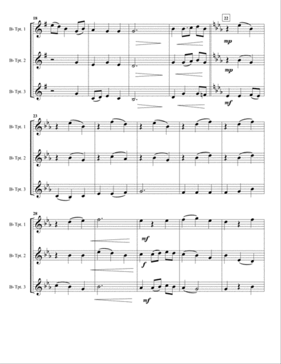Be Thou My Vision - Trumpet Trio Trumpet Trio scores gallery preview page 2