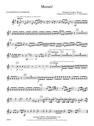 Mozart!: E-flat Baritone Saxophone