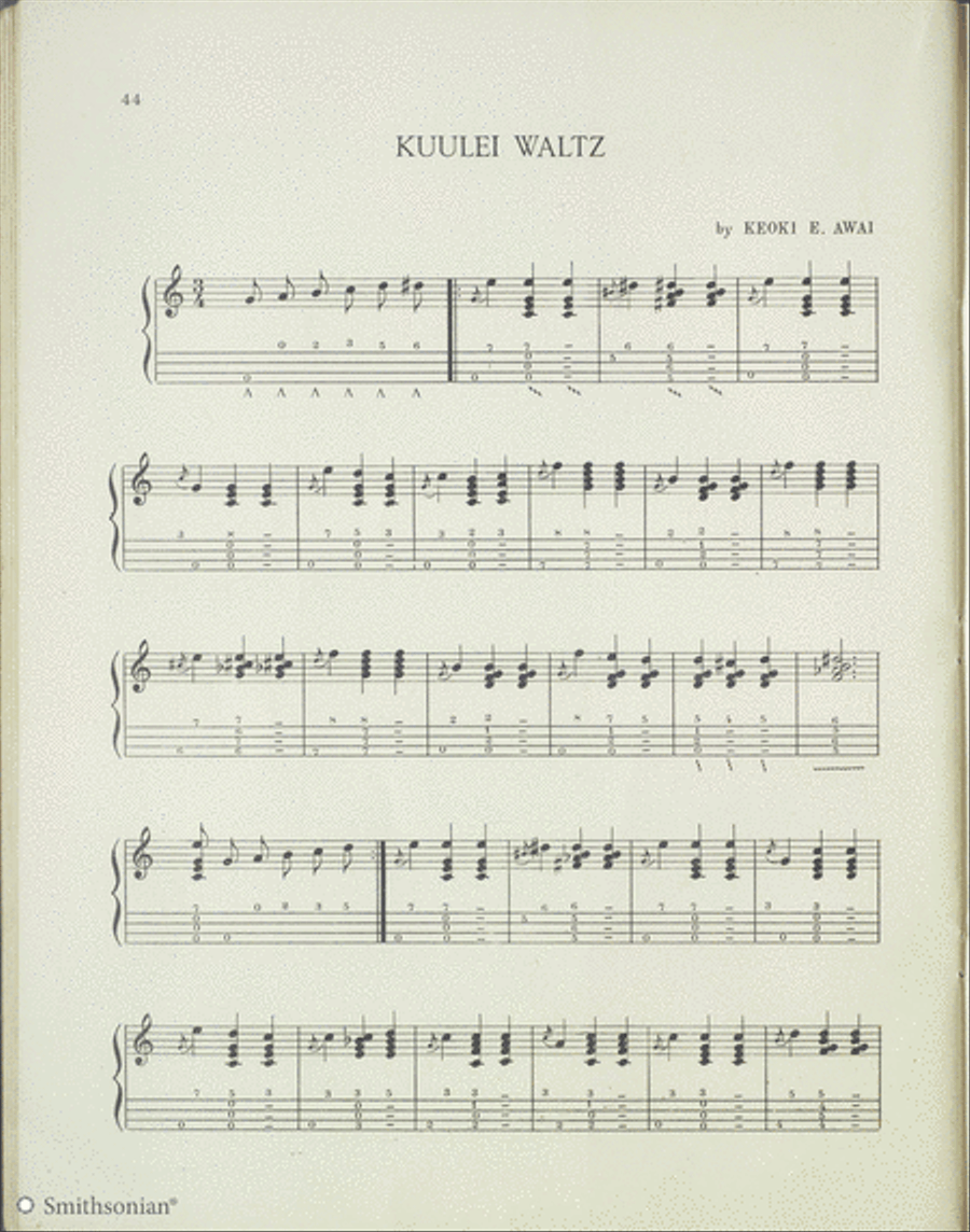 From The Ukulele as a solo Instrument: Kuulei Waltz Ukulele scores gallery preview page 2