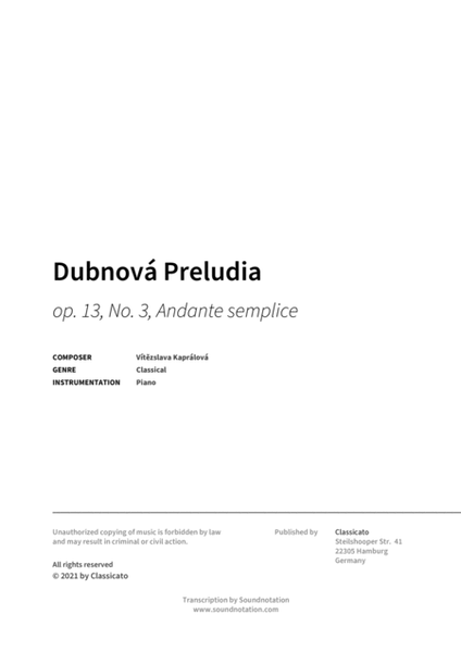 Dubnova Preludia image number null