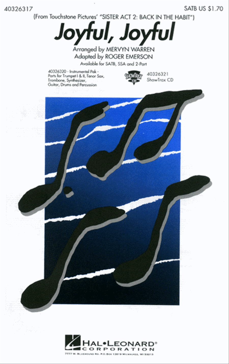 Joyful, Joyful 4-Part scores gallery preview page 1