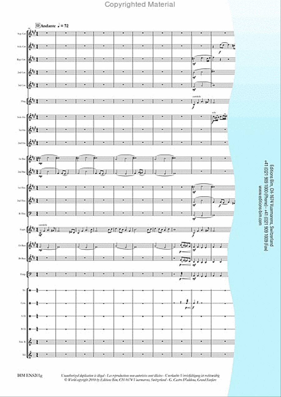 Grand Fanfare Brass Band scores gallery preview page 12