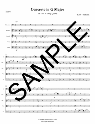 Concerto in G Major for Tuba and String Quartet