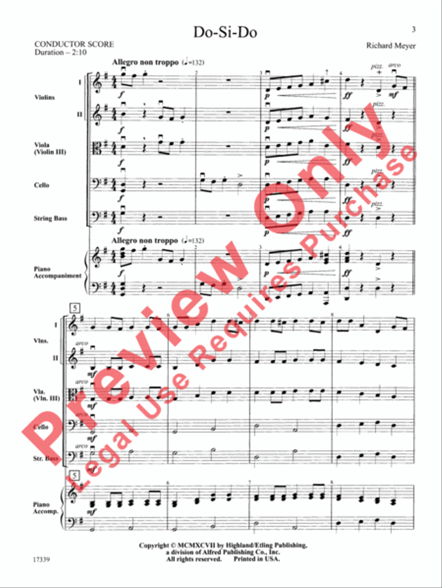 Do-Si-Do String Orchestra scores gallery preview page 4