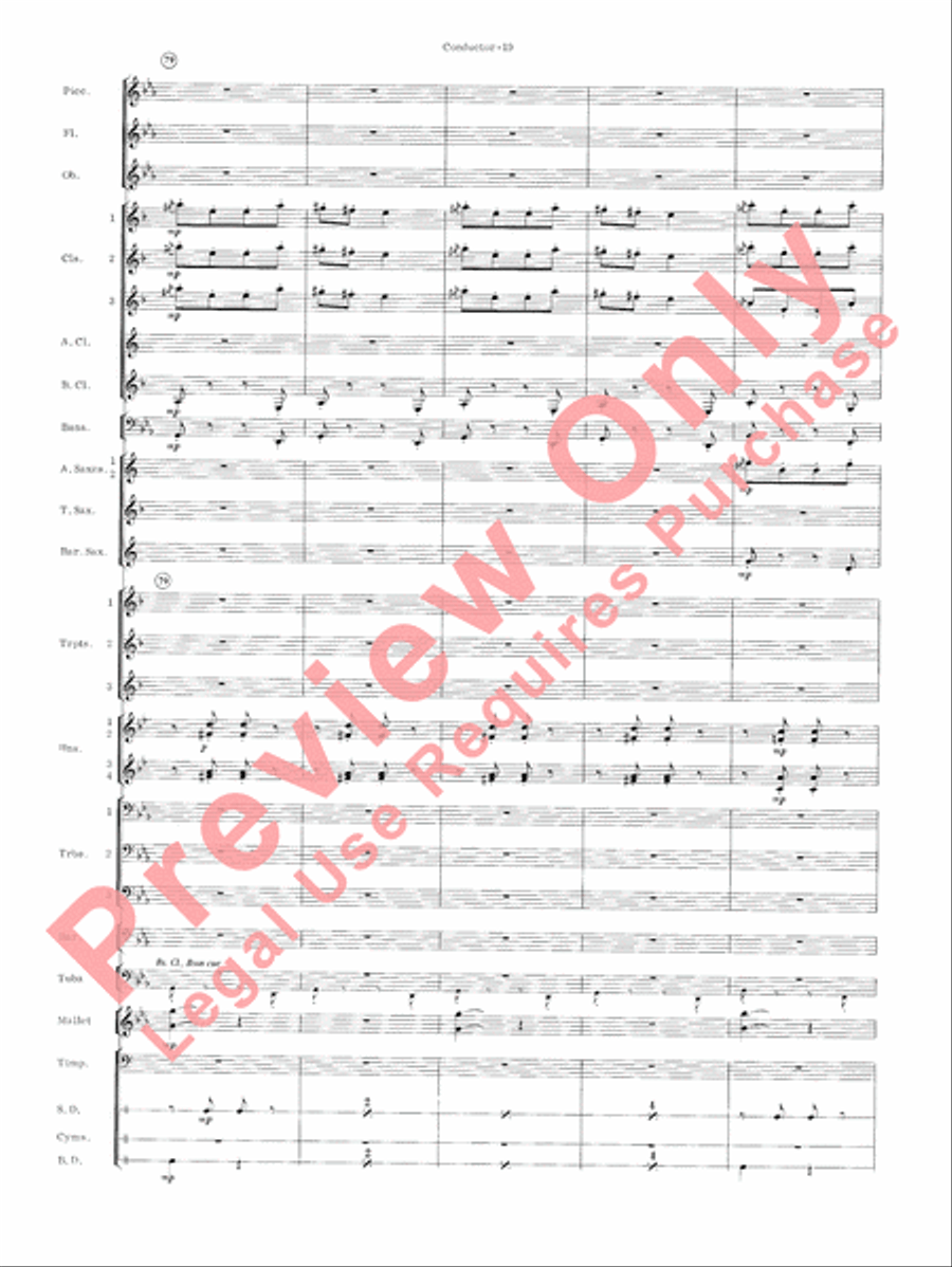 Carmen Suite Concert Band scores gallery preview page 21
