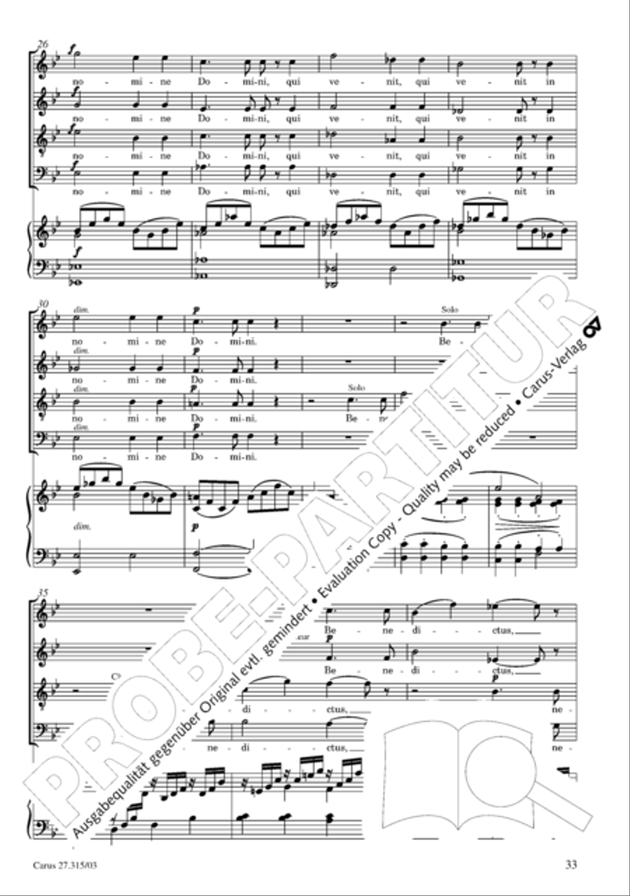 Requiem in C major 4-Part scores gallery preview page 34