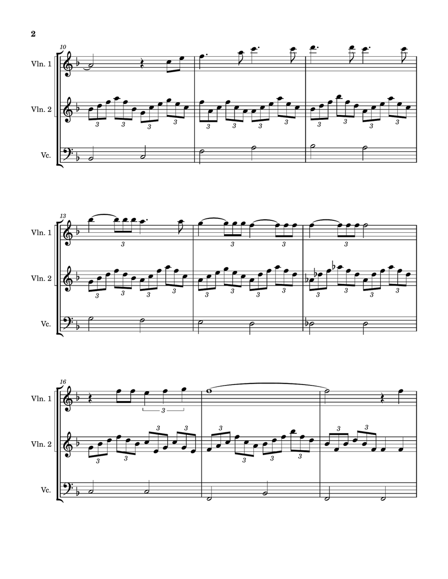 What A Wonderful World String Trio scores gallery preview page 4