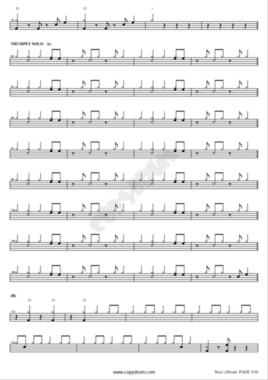 Nica's Dream Drum Set scores gallery preview page 3