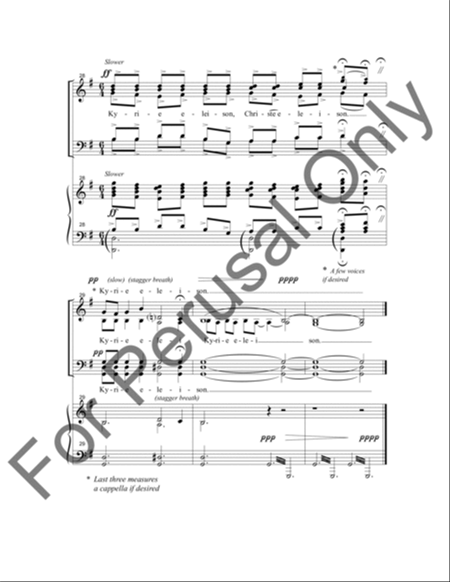 Kyrie Eleison Kyrie Eleison 4-Part scores gallery preview page 9