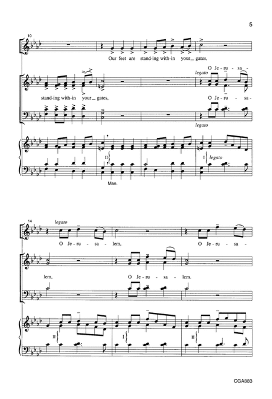I Was Glad Choir scores gallery preview page 5