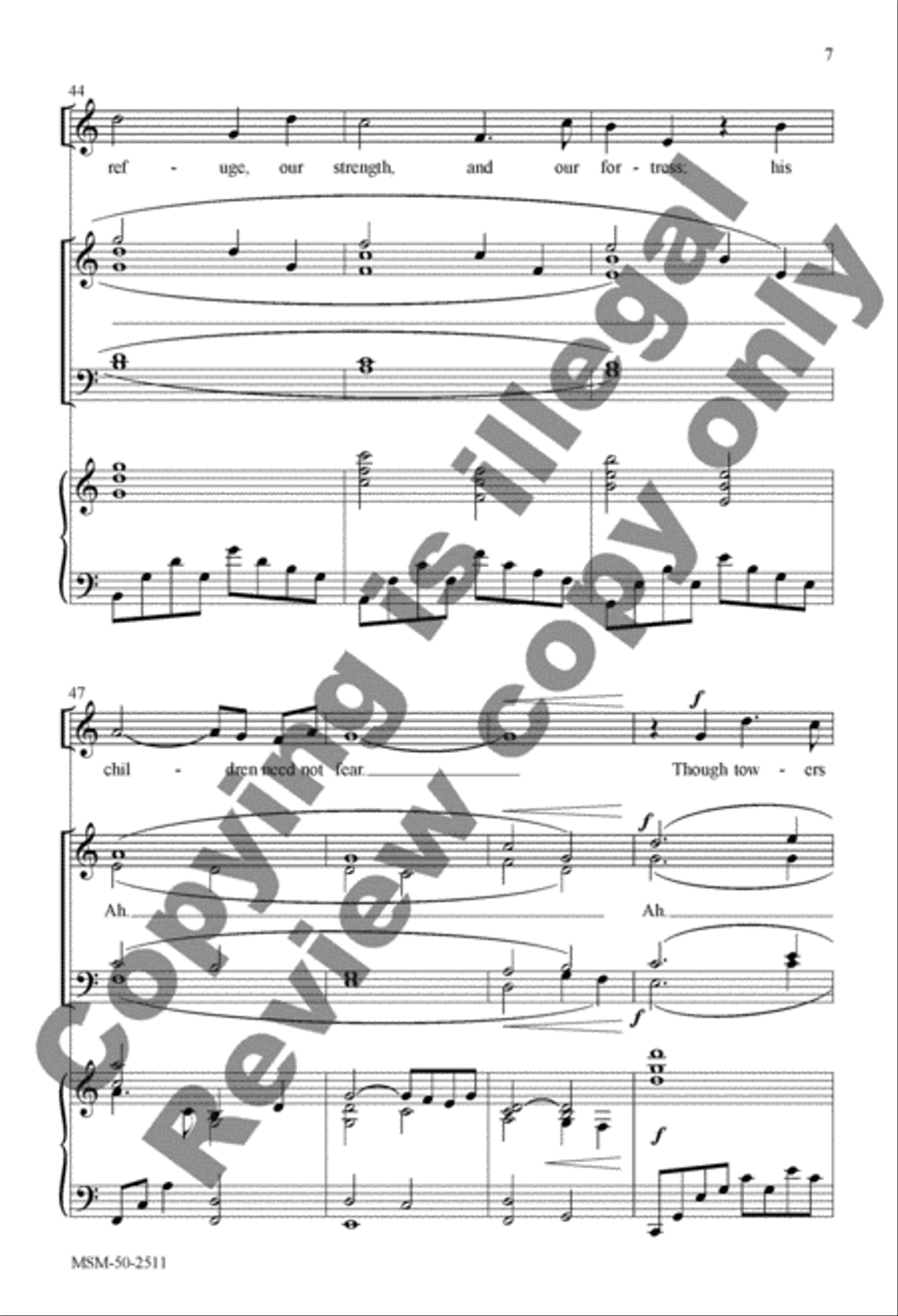 God Is Our Refuge 4-Part scores gallery preview page 6
