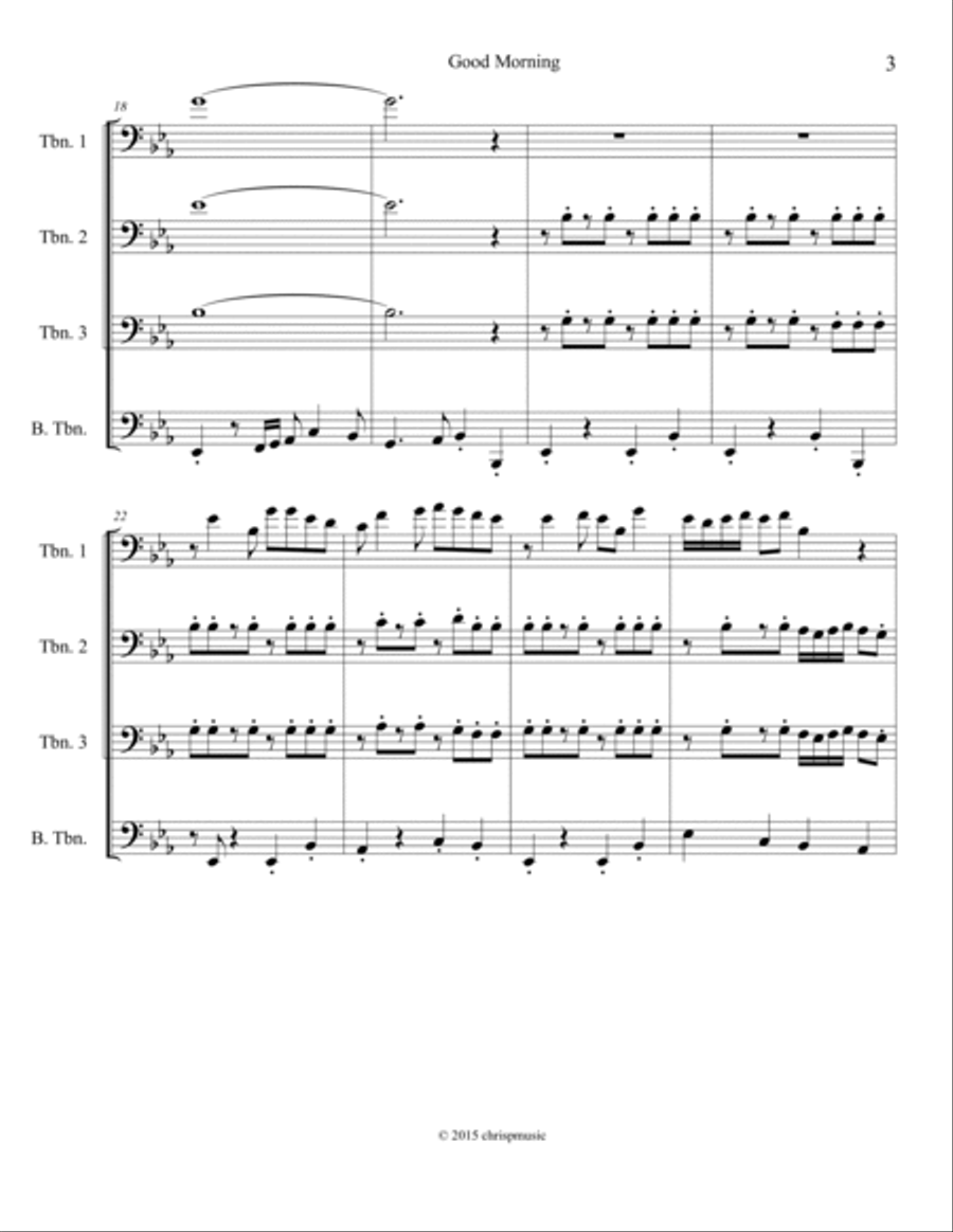 Good Morning Good Morning Brass Ensemble scores gallery preview page 4