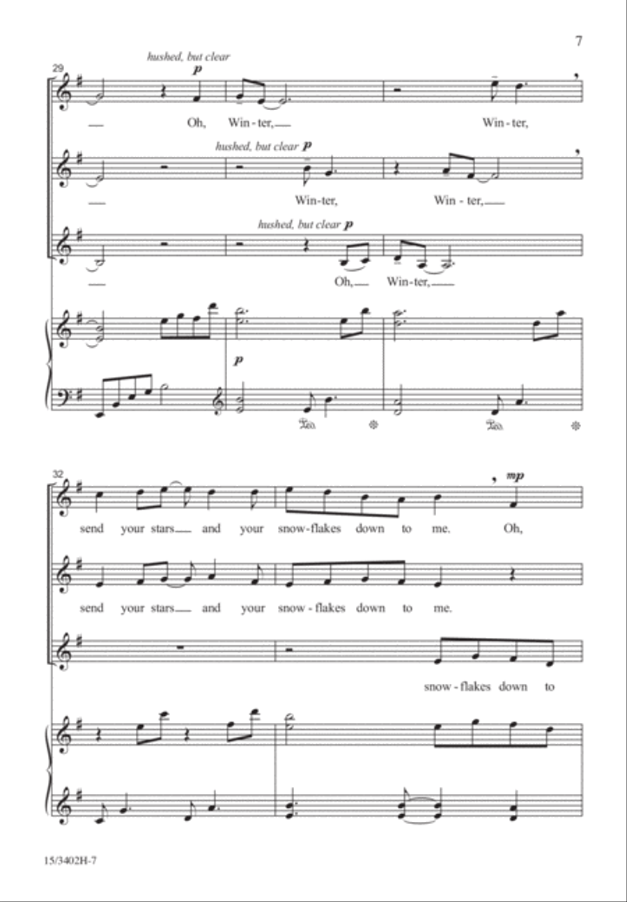 Winter's Waking SSA scores gallery preview page 7