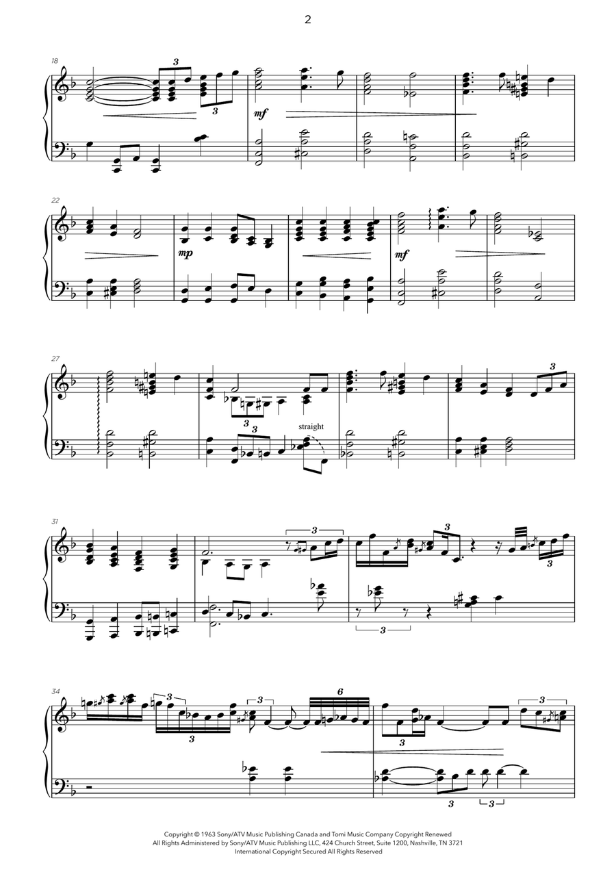 Hymn To Freedom Piano Solo scores gallery preview page 2