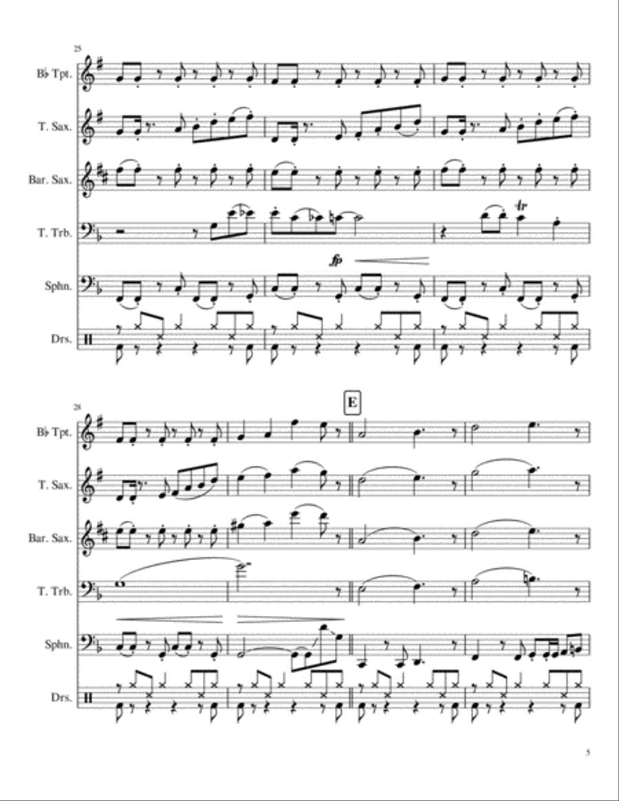 My Girl Small Ensemble scores gallery preview page 5