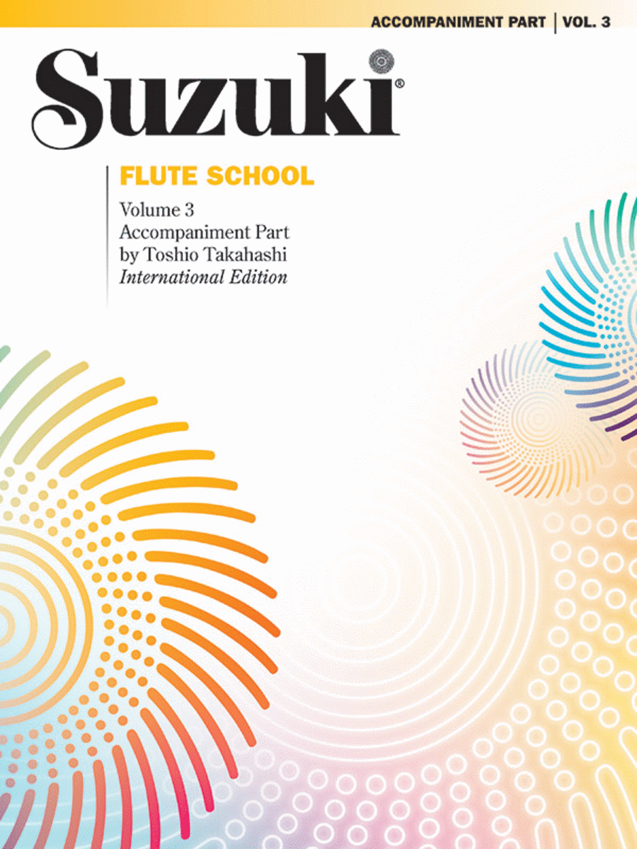 Suzuki Flute School, Volume 3 Piano Accompaniment - Revised