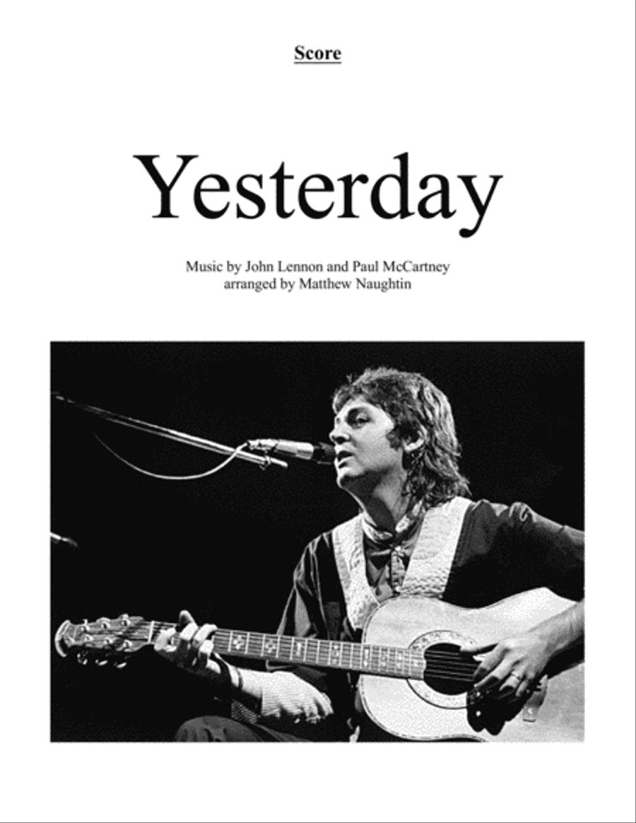 Yesterday String Quartet scores gallery preview page 1