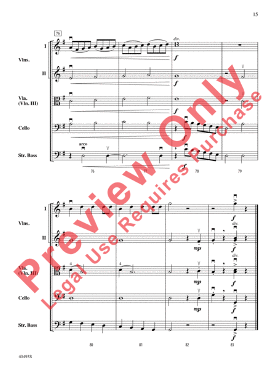 Christmas Toys on Parade String Orchestra scores gallery preview page 16