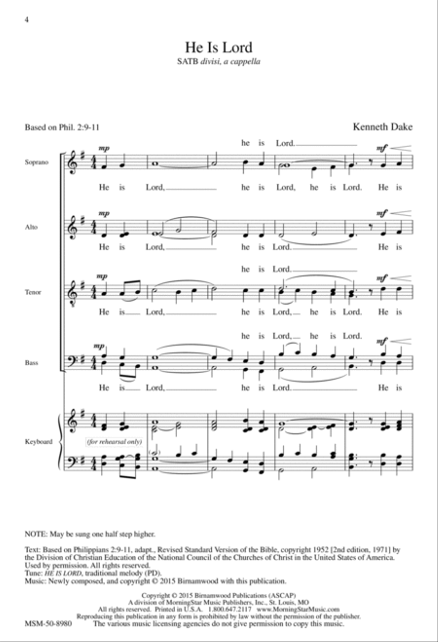 Four Prayer Responses 4-Part scores gallery preview page 4